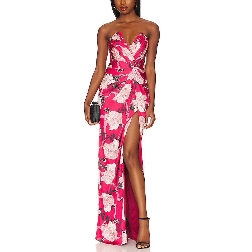 Katie May 'Finn' Red Satin Gown Size M